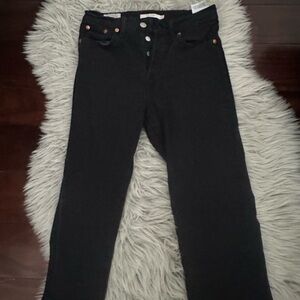Levi's Women's Black Straight Leg Jeans